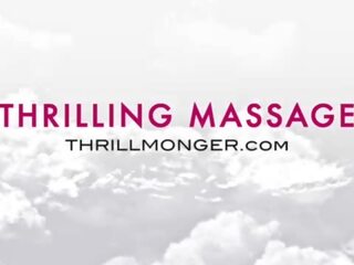 Хвилюючий massage&colon; september reign отримує a глибоко tissue масаж і a кінчання від thrillmonger’s біб