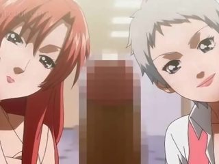 เท่ การ์ตูนอะนิเม seductress seducing วัยรุ่น พ่อพันธุ์ แม่พันธุ์ สำหรับ เซ็กส์สามคน