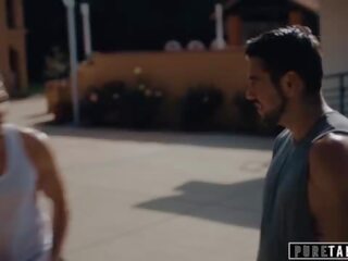PURE TABOO Stepmom Sheena Ryder Surrenders To Stepson's DP Threesome Request