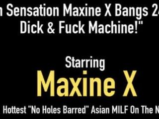 Uly emjekli aziýaly maxine x amjagaz fucks 24 inch johnson & mechanical fuck toy&excl;