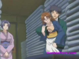 นมโต การ์ตูนอะนิเม ลูกสาว learns ไปยัง ดูด a ลึงค์ และ ใช้ปาก น้ำแตก