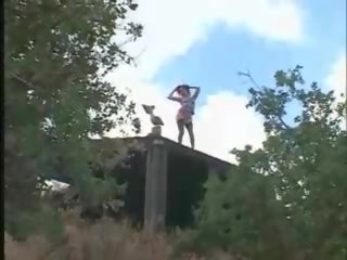 長襪 蕩婦 得到 雙 滲透