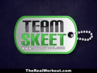 Therealworkout - джанна ніколь отримує a манда тренування!