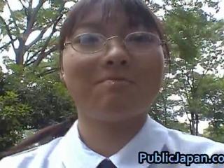 诱人的 亚洲人 年轻 女学生 喜欢 表现 她的 体